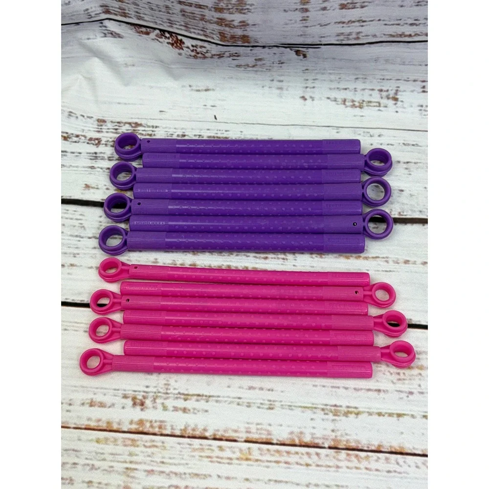 Conair Hot Sticks 14 Pink & Purple Flexible Rollers Curlers Replacement ONLY